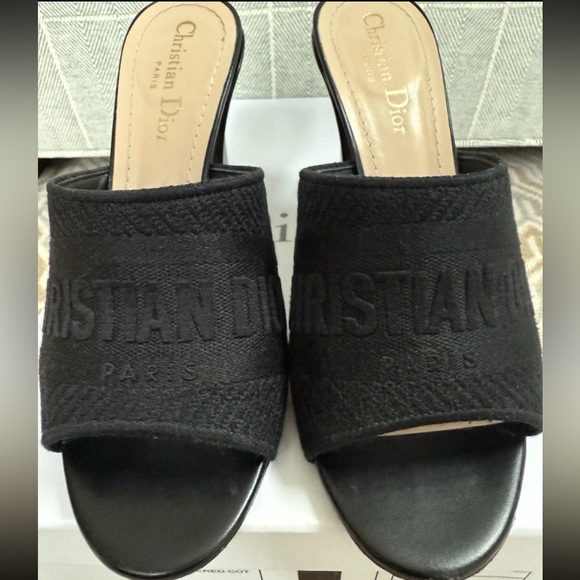 Christian Dior Black Women's Dway Heels US 7.5 - Picture 1 of 10